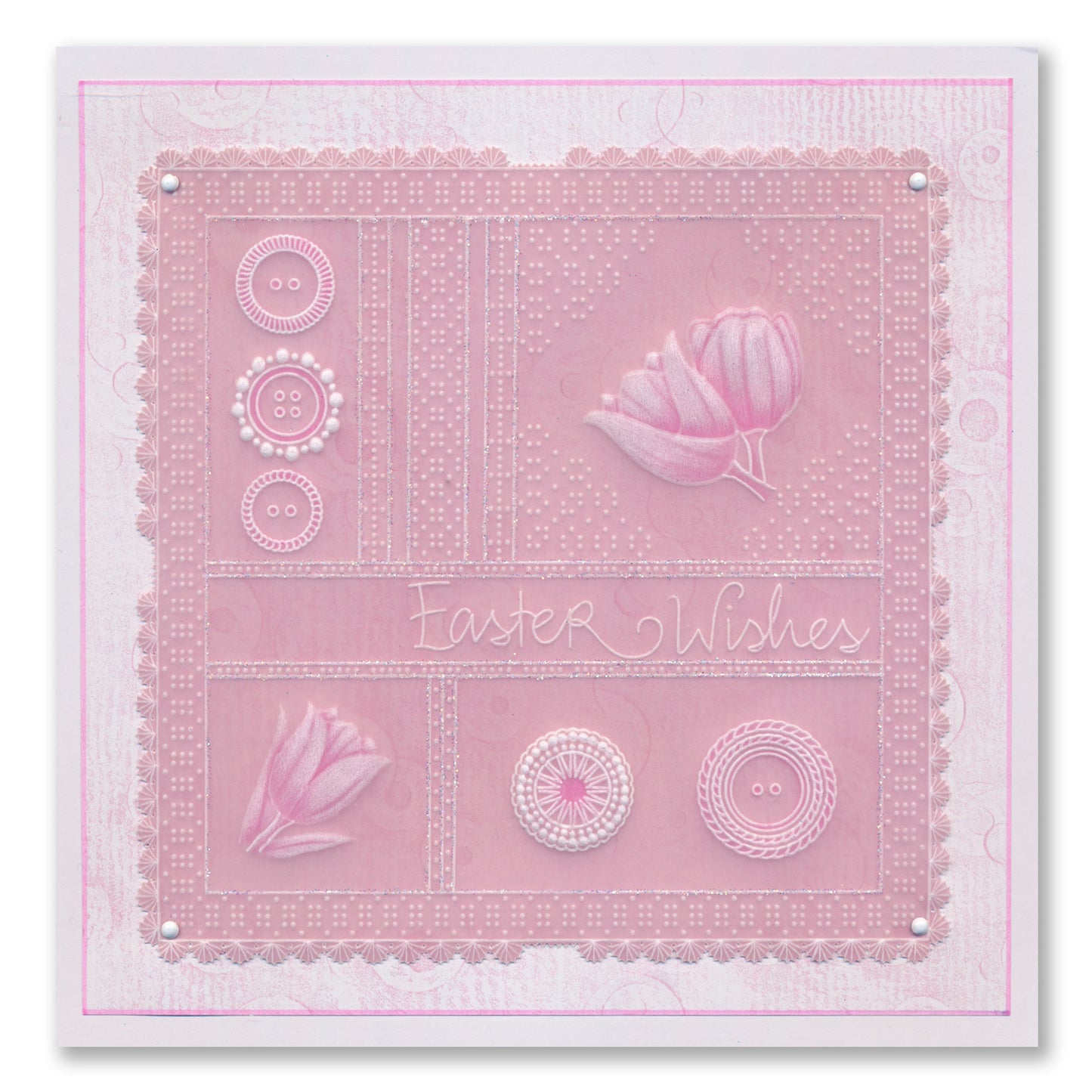 Barbara's SHAC Holland Buttons A6 Groovi Plate