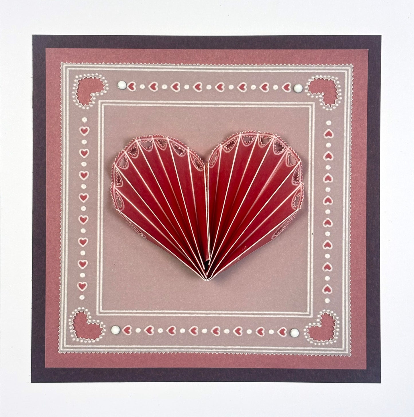 Hearts Tem-Plate A5 Groovi Plate with Instructions