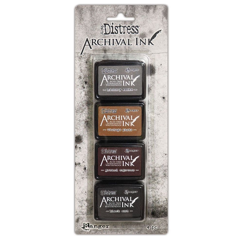 Mini Distress Archival Ink Pads Kit 3 - Black Soot