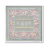 Floral Frame & Sentiments A6 Square Groovi Plate Collection