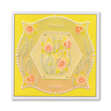 Happy Birthday Daffodils A6 Square Groovi Plate
