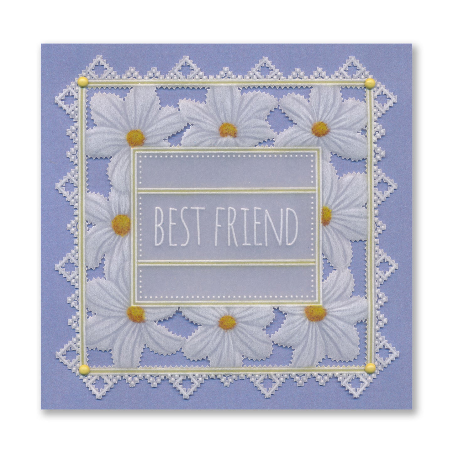 Floral Frame & Sentiments A6 Square Groovi Plate Collection