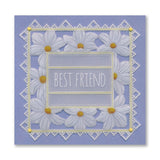 Floral Frame & Sentiments A6 Square Groovi Plate Collection