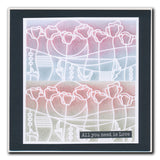 Art Nouveau Poppy Fields A5 Stencil