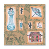 Barbara's SHAC Enso Enlightenment & Japanese Symbols A5 Square & A6 Stamp Collection