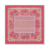 Floral Frame & Sentiments A6 Square Groovi Plate Collection
