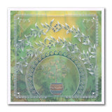 Linda's Dotty Cross-Stitch Lemon Tree Layering Frame A4 Square Groovi Plate