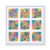 KISS by Clarity - Tina's Flowers Sampler & Thinking of You Flowers A4 & A7 Stamp Duo