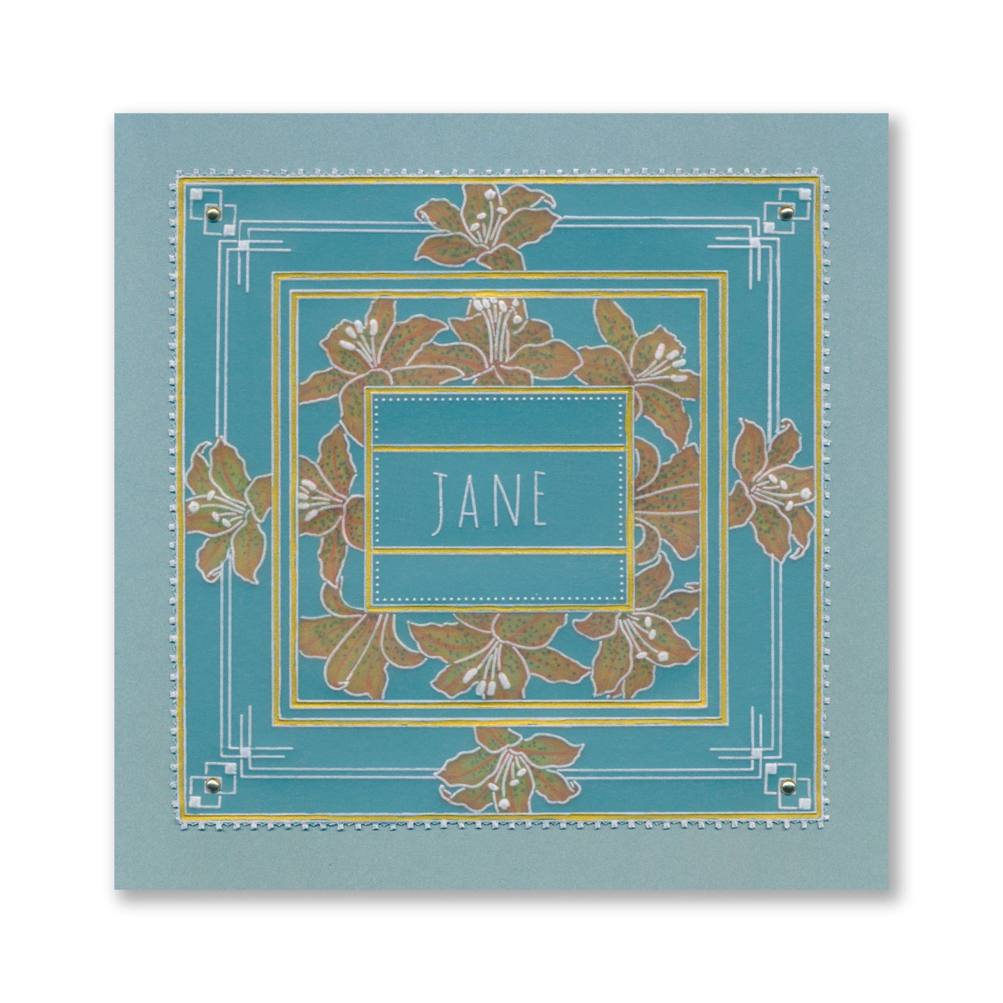 Petite Alphabet & Numbers A6 Square Groovi Plate