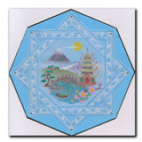 Linda's Japanese Pagoda Layering Frame A4 Square Groovi Plate