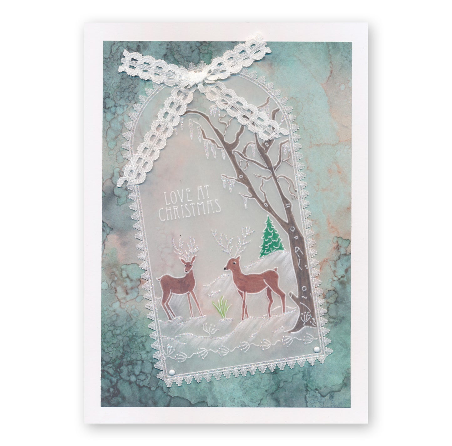 Linda's Reindeer Clearing - Enchanted Christmas A5 Square Groovi Plate