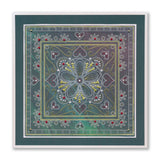 Tina's Buttercups & Fans Embroidery Parchlet A6 Square Groovi Plate