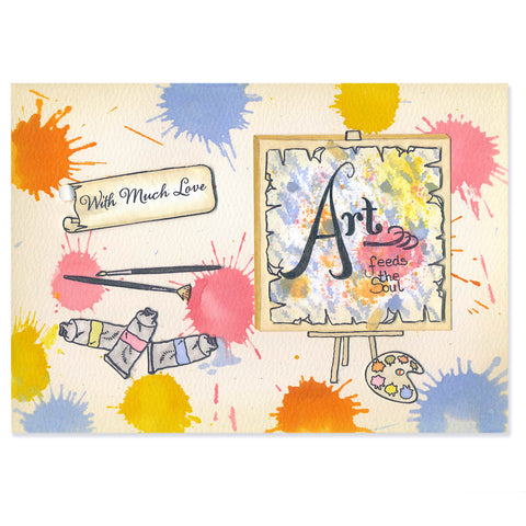 Mini Hobbies - Art A5 Square Stamp Set