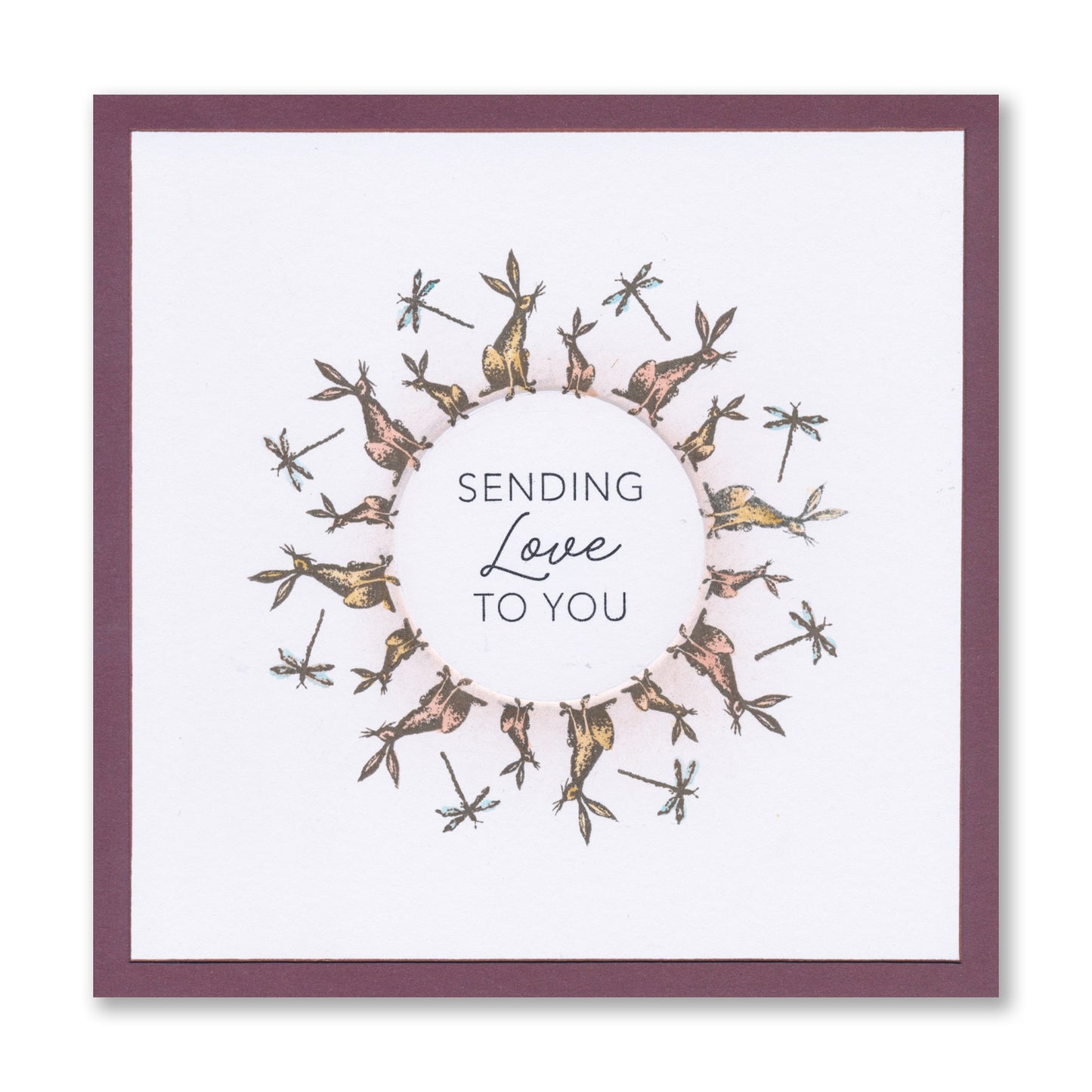Barbara's Dotted Hare A6 Stamp & Mask Set
