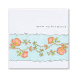 Barbara's SHAC Japonica Floral Panels Stamp, Mask & Stencil Trio