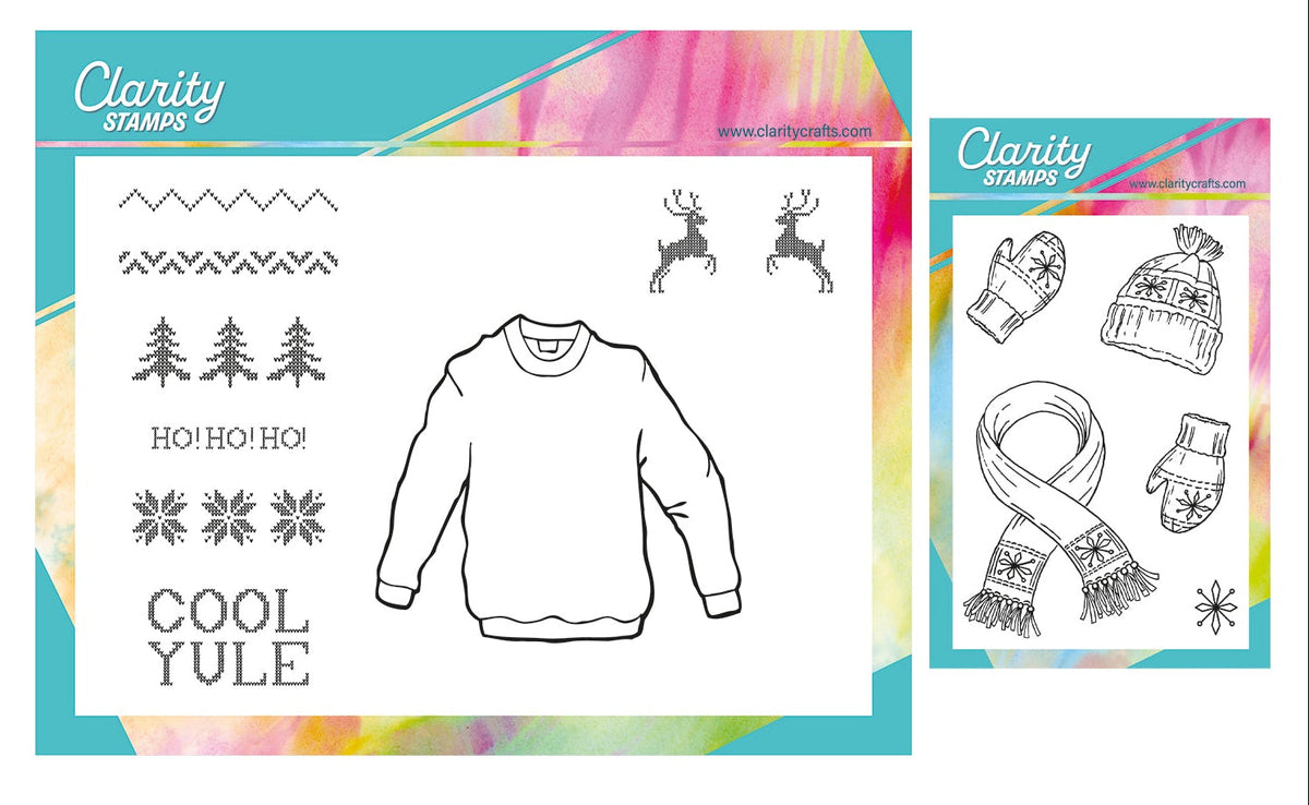 Jim's Christmas Jumper & Accessories A5 & A7 Stamp & Mask Collection
