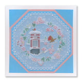 Linda's Post Box Cheer Layering Frame A4 Square Groovi Plate