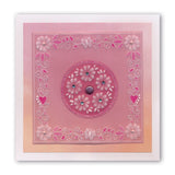 Josie's Floral Frame & Alphabet A5 Square Groovi Plate