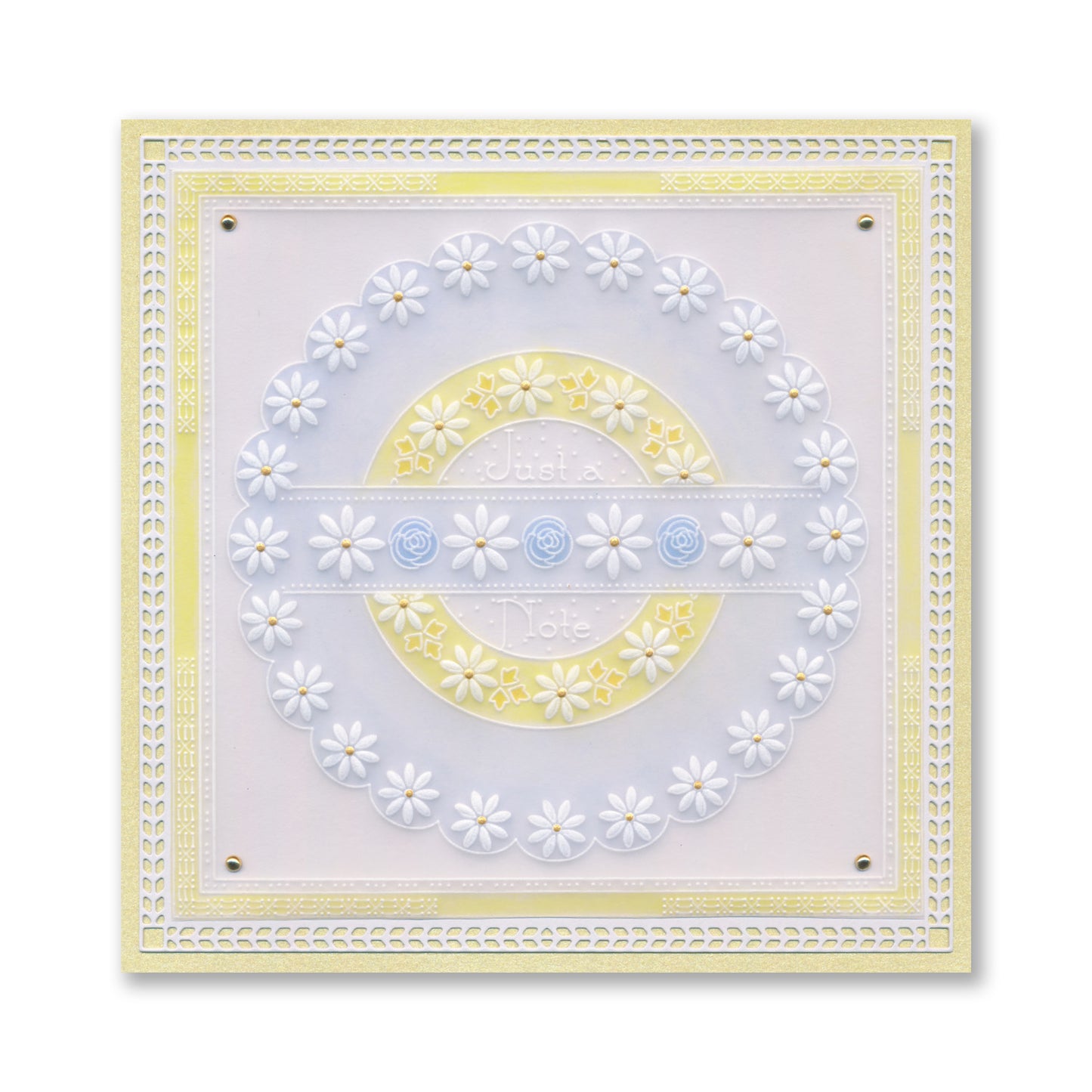 Tina's Just a Note Rosie Doodles All in One A5 Square Groovi Plate