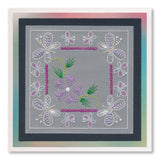 Tina's Embroidery Butterflies A5 Square Groovi Plate