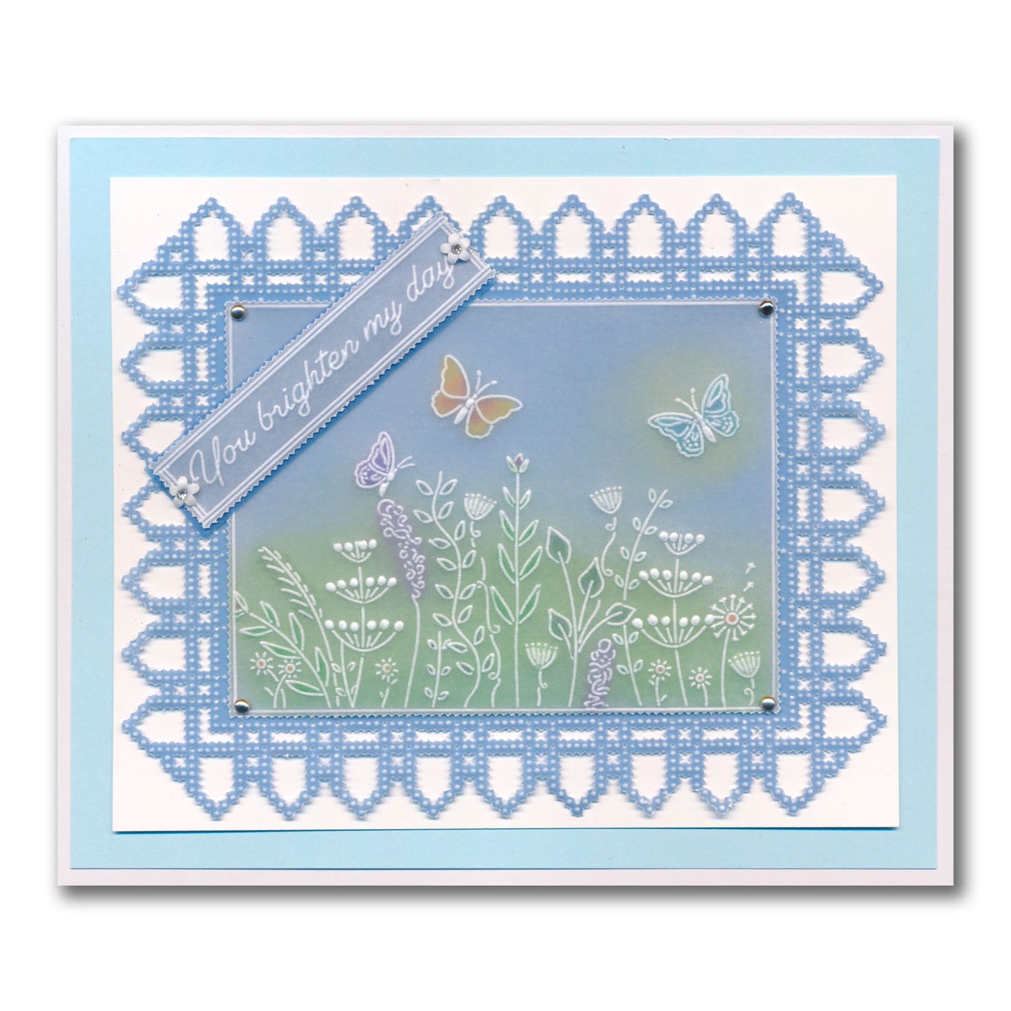 Jazz's Floral Panels A6 Square Groovi Plate Collection