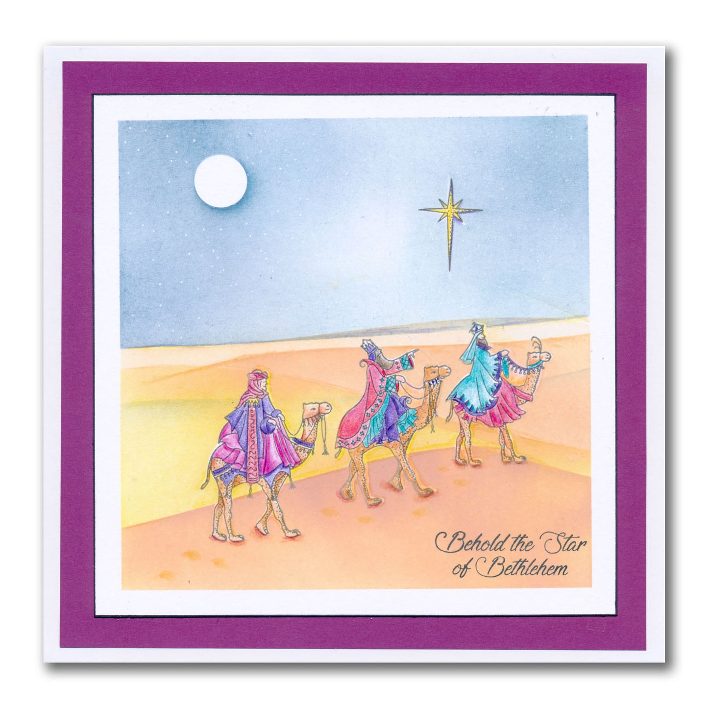 Linda's We Three Kings - Christmas Compendium A6 Stamp Set