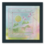 Tina's Springtime Flowers Hugs & Love A6 Groovi Plate