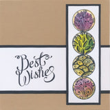 Kiss by Clarity - Doodle Discs & Framers A5 & A6 Stamp Duo