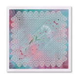Tina's Springtime Flowers Celebrate Your Day  A6  + Spacer Groovi Plate Set
