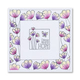 KISS by Clarity - Tina's Flowers Sampler & Thinking of You Flowers A4 & A7 Stamp Duo
