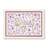 Linda's Bijou Birthday Dangles A6 Stamp Set