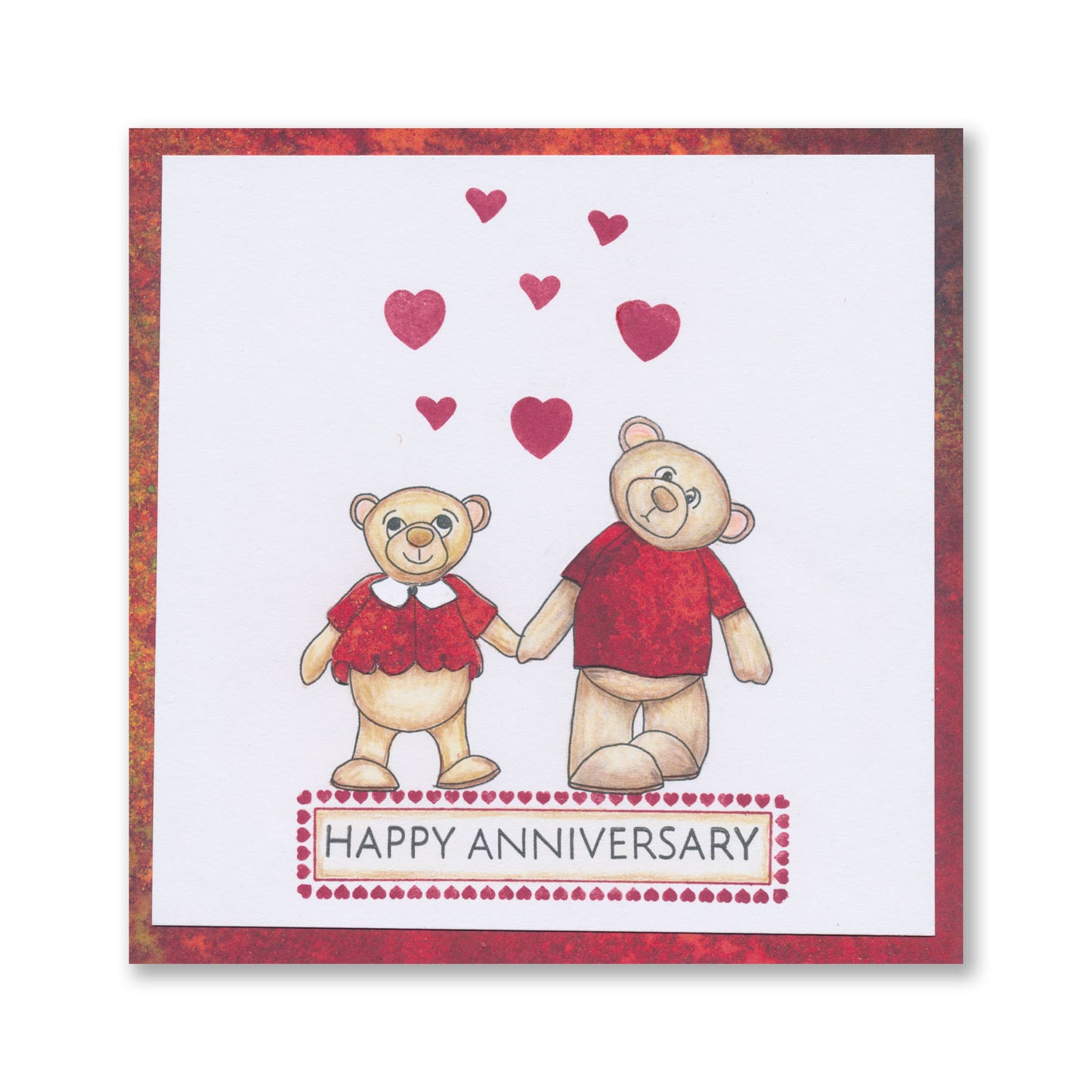 BIP the Bear & Family A5 Square Stamp & Mask Set