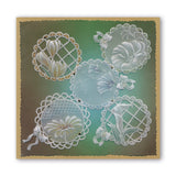Linda's 123 - B Sweet Pea, Lisianthus & Lily A5 Square Groovi Plate