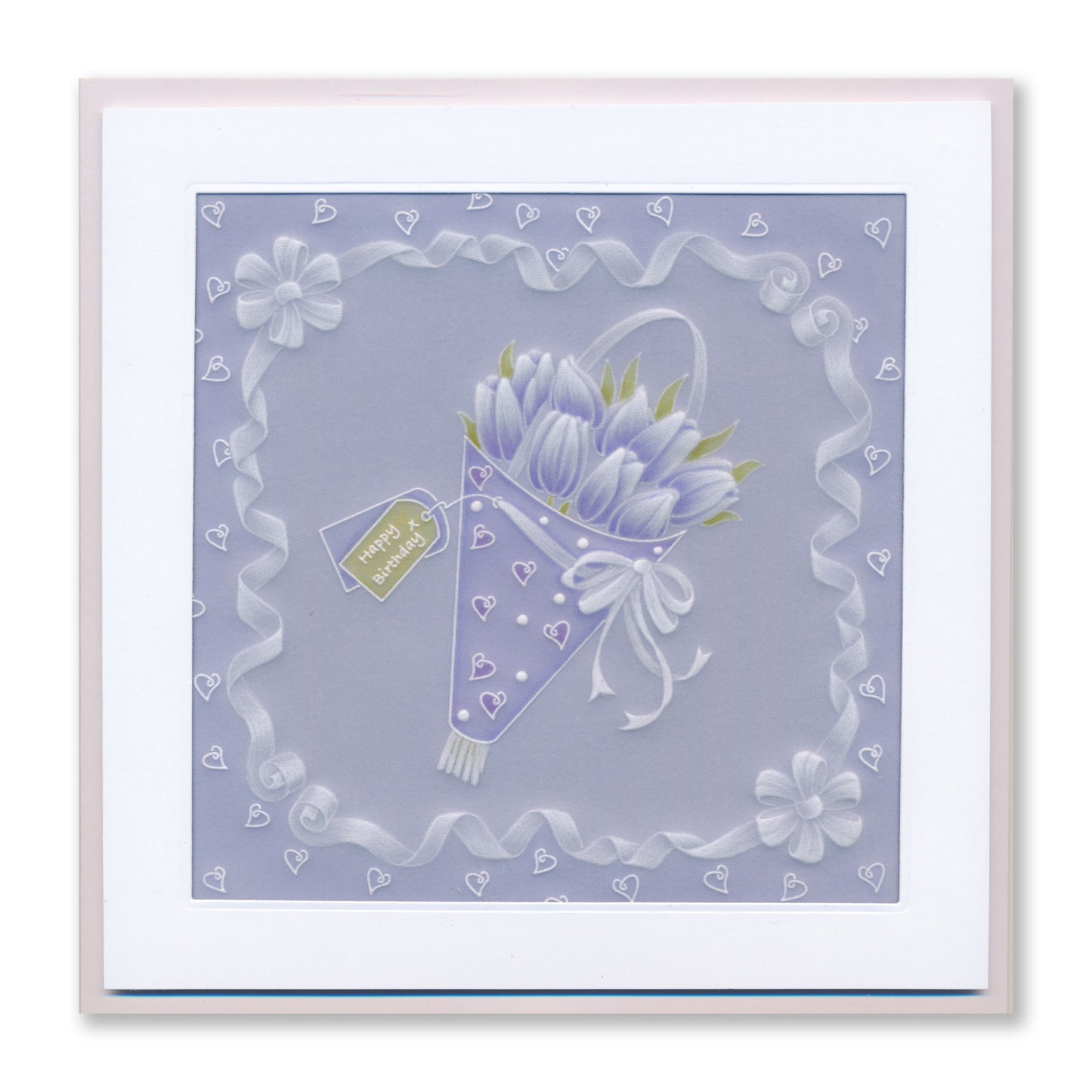 Linda's Tulip Gift Bag A5 Square Groovi Plate