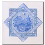 Linda's Japanese Pagoda Layering Frame A4 Square Groovi Plate