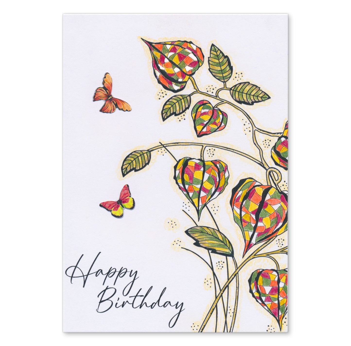 Floral Spray A6 Card Pack - 16 Card Blanks & Envelopes