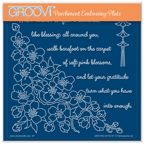 Linda's When Nature's Confetti is Scattered Companion A5 Square Groovi Plate