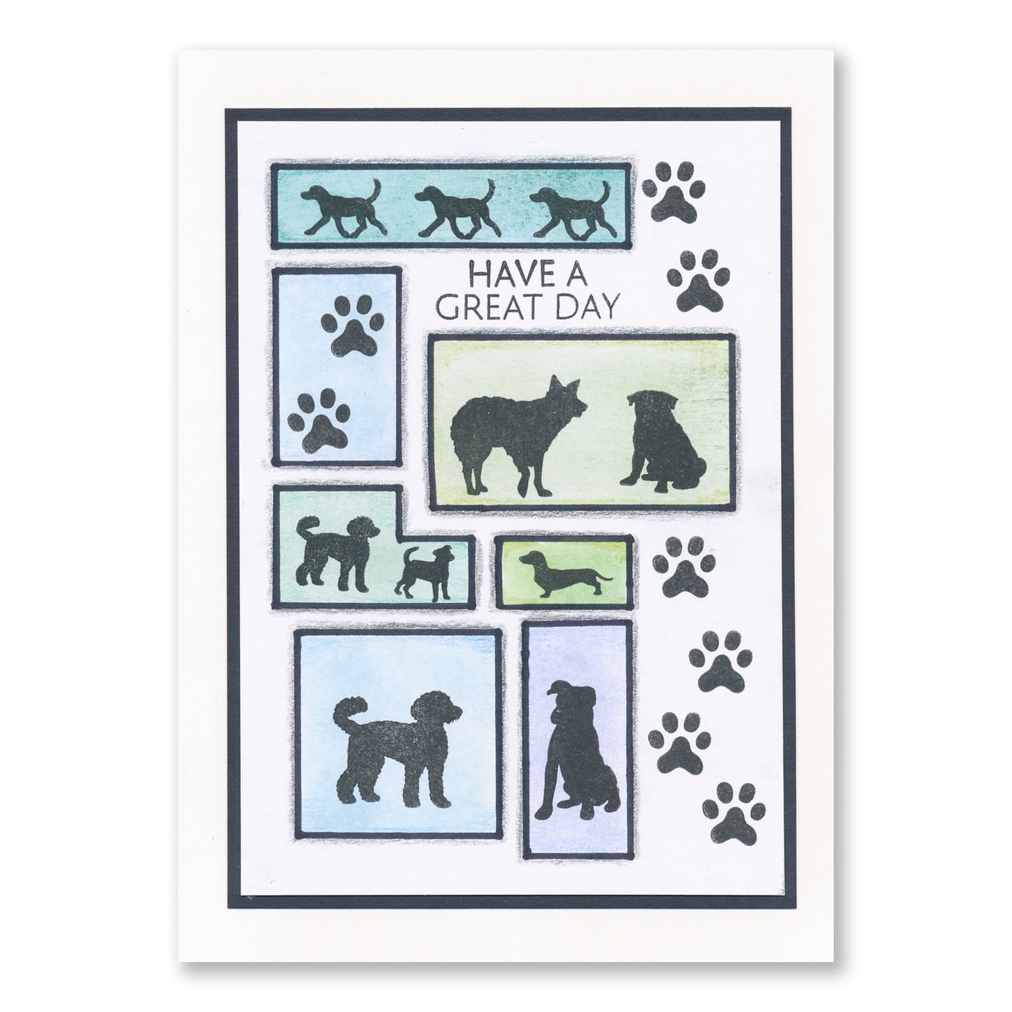 Abstract Layout 3 7" x 7" Stencil Duo