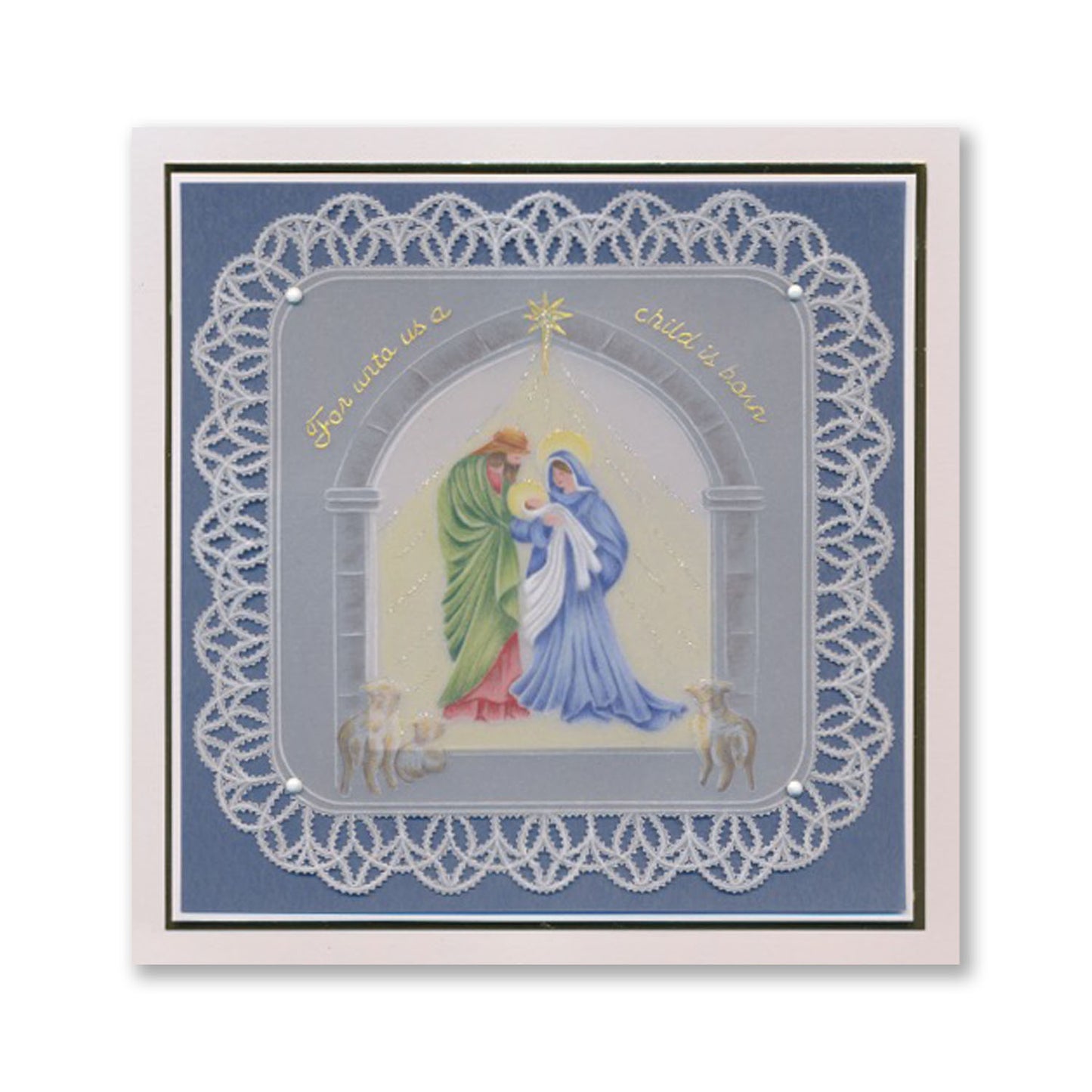 Linda's Window of Hope - Christmas Treasures (Set 2) A5 Square Groovi Plate