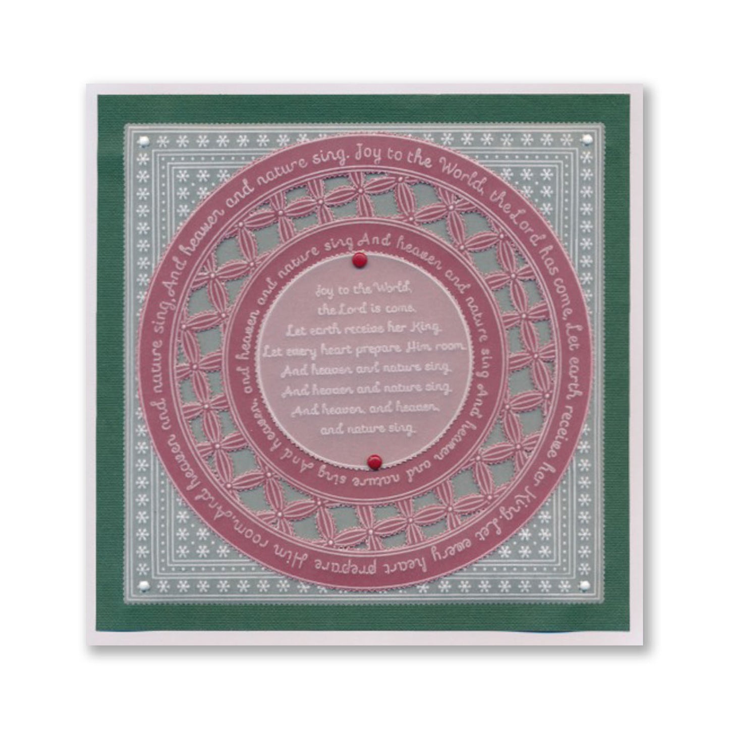 Linda's Joy to the World Nested Wraps - Christmas Treasures (Set 2) A5 Square Groovi Plate