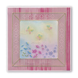 Linda's 123 - E Butterfly, Lavender & Mallow A4 Square Groovi Plate
