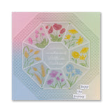 Linda's Sea of Wildflowers Meadows - Easy Layout A5 Square Groovi Plate (Set 4)