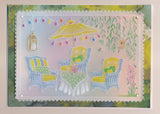 Linda's Wicker Chairs - In the Garden A5 Groovi Plate