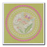 Barbara's SHAC Love - Japanese Flowers & Butterflies A5 Square Groovi Plate