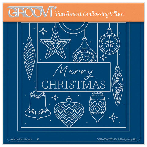 Jazz's Merry Christmas Pouch A5 Square Groovi Plate