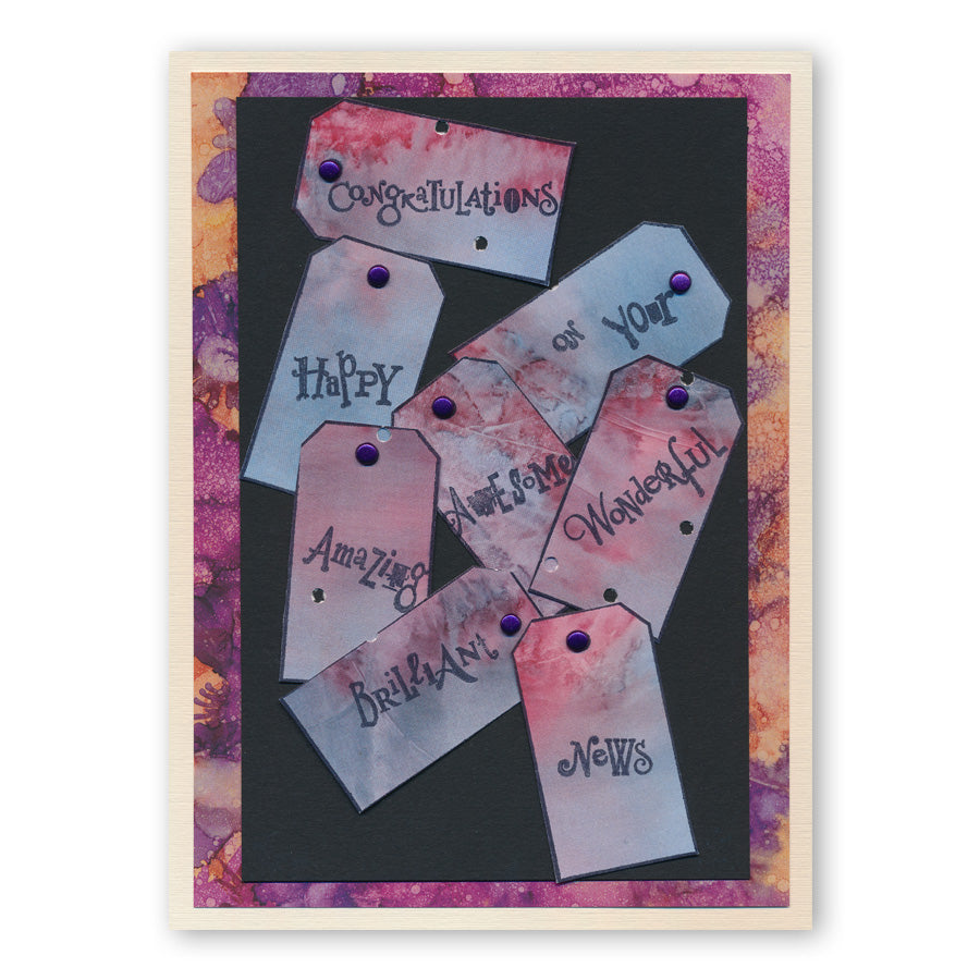 Mini Word Chains 09 & 10 - Brilliant & New Arrival Stamp Set