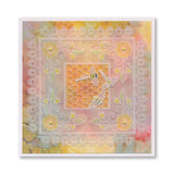 Tina's Morning Glory Flowers Parchlet A6 Square Groovi Plate