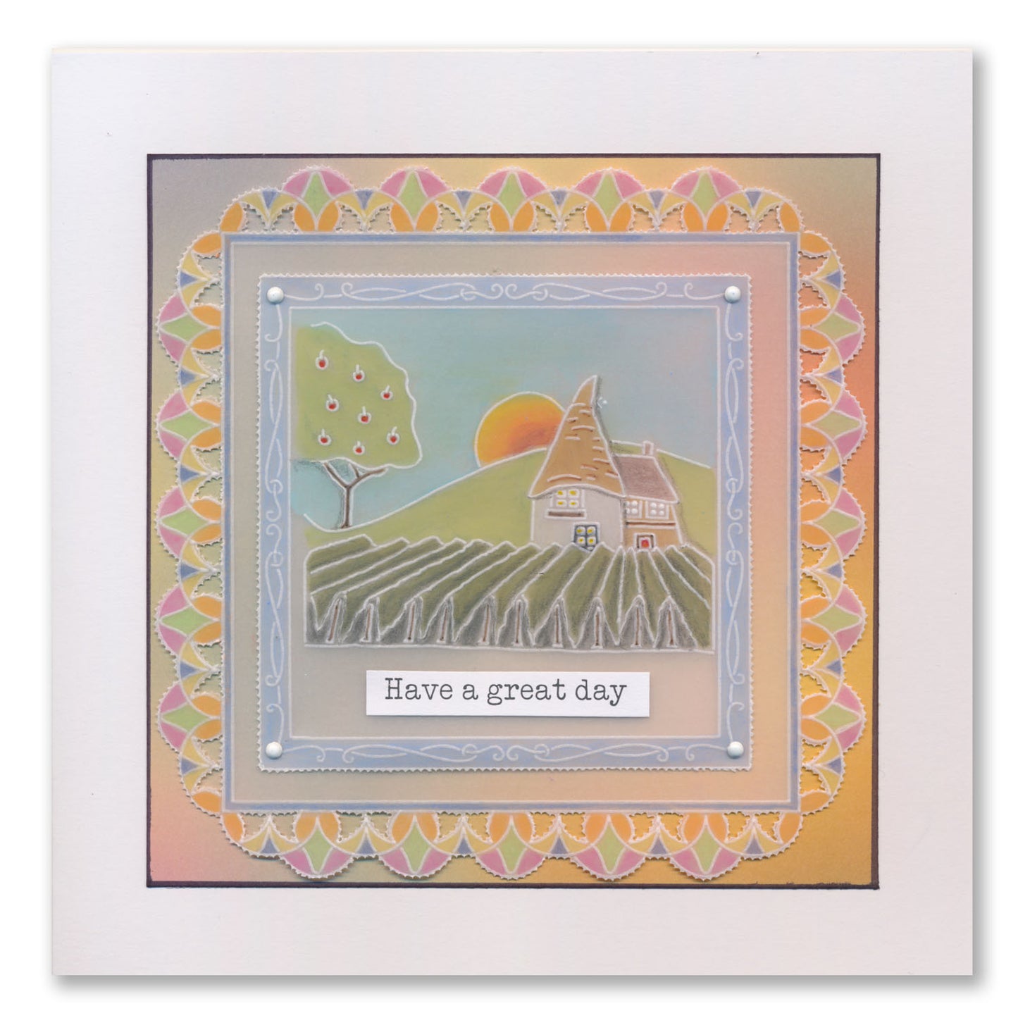 Barbara's SHAC Oast House A6 Square Groovi Plate