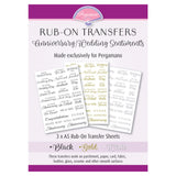Rub-On Transfers - Anniversary/Wedding Sentiments