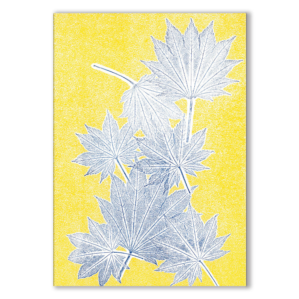 Pinky Gray - Radiant - Botanical Monoprint Greeting Cards & Envelopes